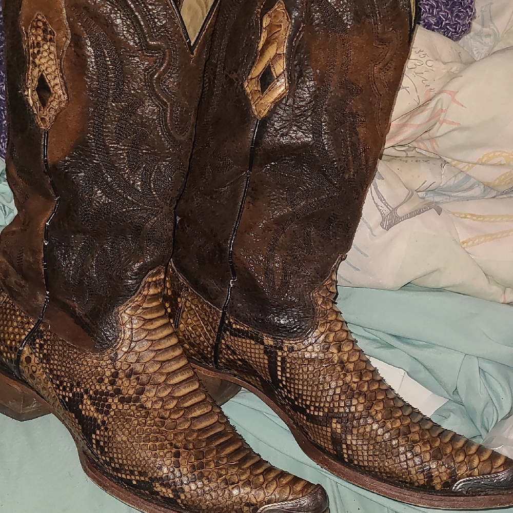 Corral Python Snake Skin Boots - image 1